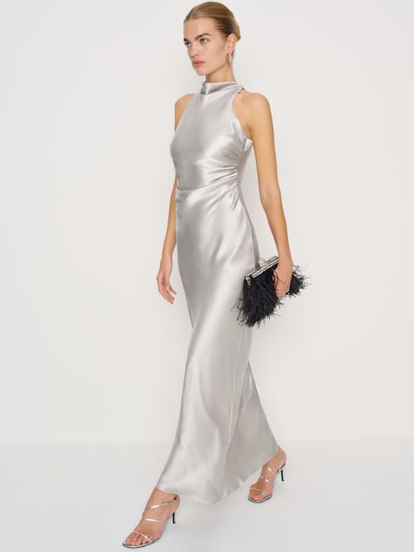 Anaiis Silk Dress - Moonlight